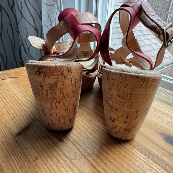 KORKS by Kork-Ease Rainbow Wedge Strap Sandals, 4.5” Cork Heel, Size US9/EU40.5 - Picture 9 of 11